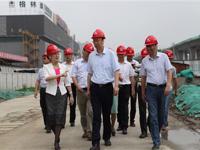 市委书记蓝绍敏督查我院新区医院建设工程